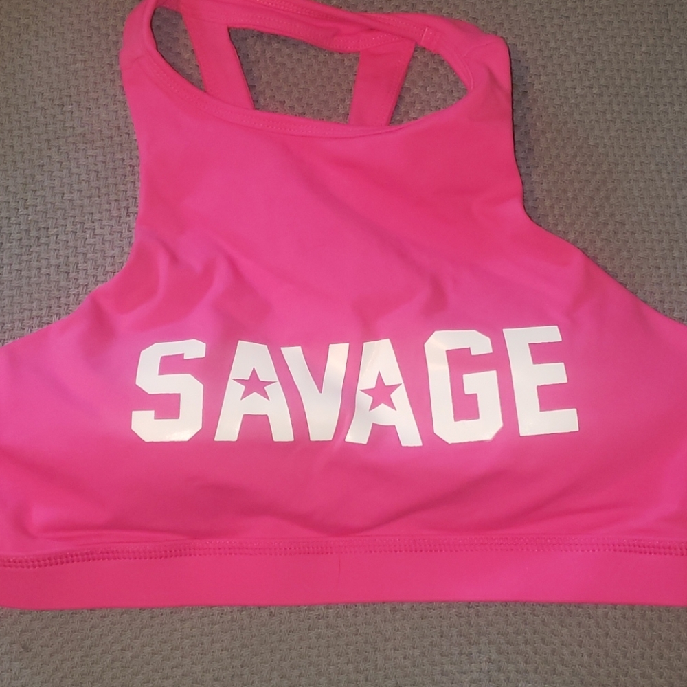 Savage barbell sports bra